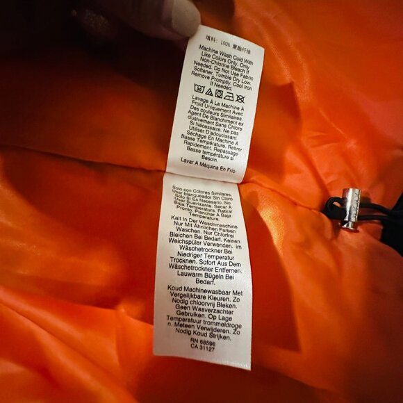 DKNY Women Puffer Quilted Hooded Winter Coat Jacket Sz XL 2 Pockets Lightweight⭐ - Picture 9 of 11